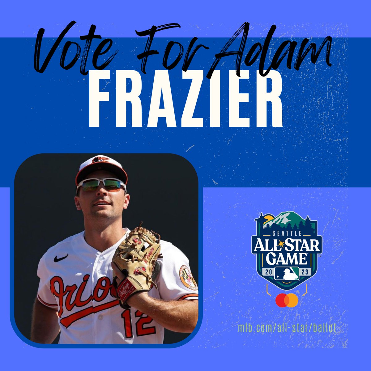Let's help send Oconee County High School alum Adam Frazier back to the All-Star Game. Votes may be cast up to five times per day. Voting ends at noon on June 22. mlb.com/all-star/ballot #OconeeStrong
