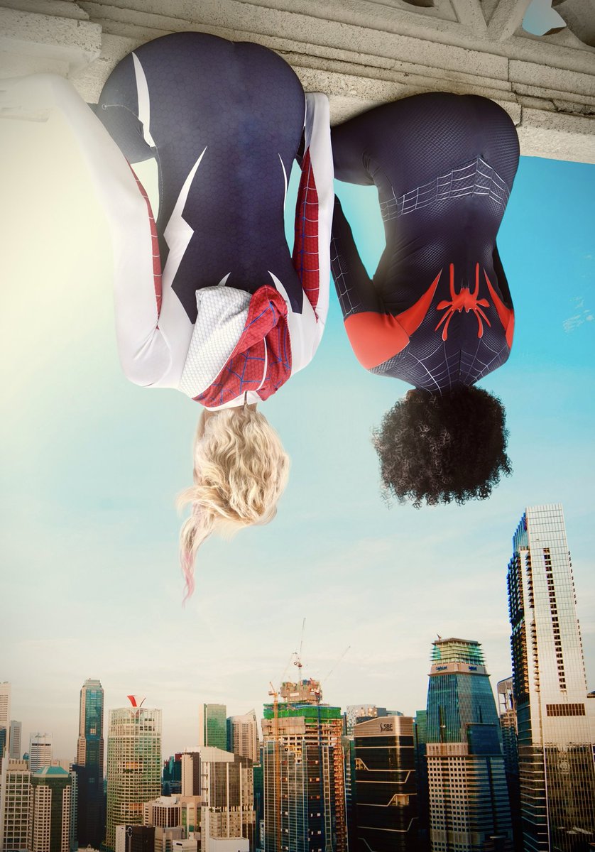 mooreamor_'s tweet photo. “One thing I learned from Miles. It’s all possible.”💕

.
.
🕷️: @kayladsoto 
📸: @caoimhe 
🎨: @caoimhe &amp; @reddd_sonja

.
.
@sonypictures @SonyAnimation @SpiderVerse #mooreamor #jasminepaigemoore #spidergwen #milesmorales https://t.co/OKkaS8glyc