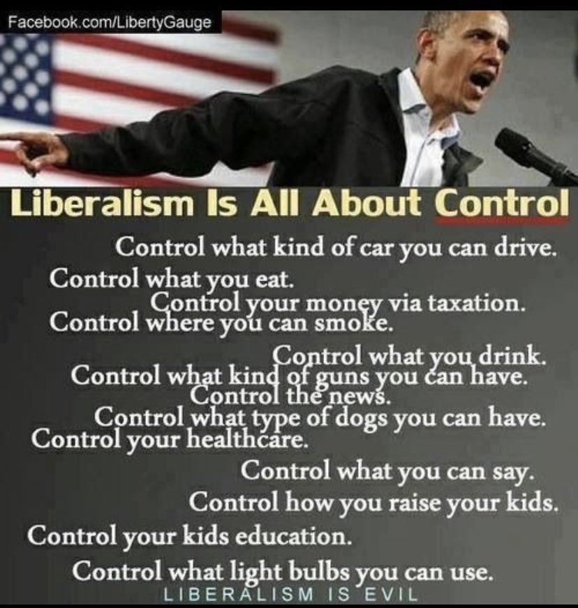 @RickyDoggin Liberalism is all about CONTROL…
DO NOT COMPLY…