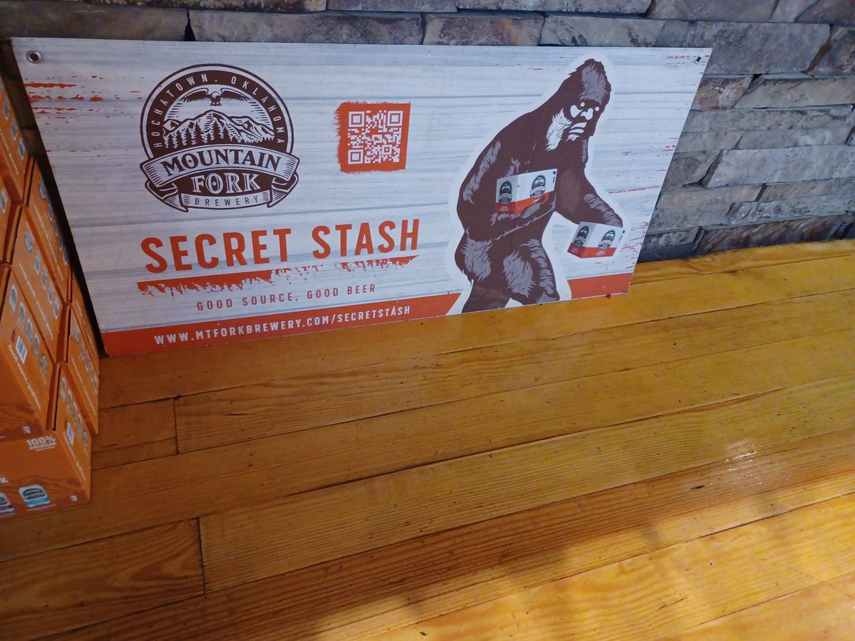 Had some Sasquatch sightings at <a href="/mtforkbrewery/">Mountain ForkBrewery</a> in Hochatown, OK.