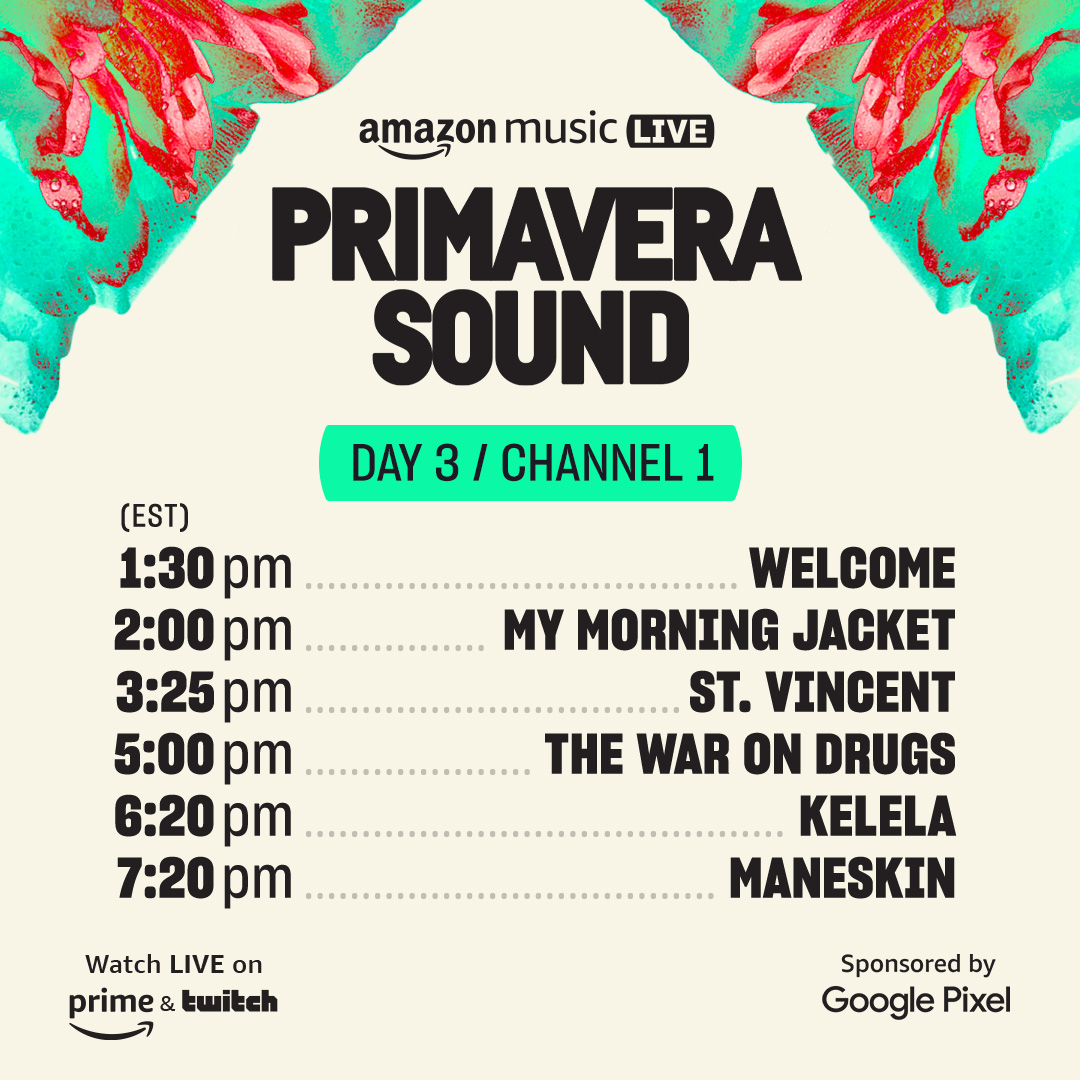 TheWarOnDrugs's tweet photo. .@Primavera_Sound Barcelona will be streaming live TODAY at 5:00pm EST / 2:00pm PST on Amazon Prime and @amazonmusic Twitch. Watch here: https://t.co/swcuhRRiTL

Photo by @liliestrada_mx 
#PS23 https://t.co/Lf9iRoJTm9