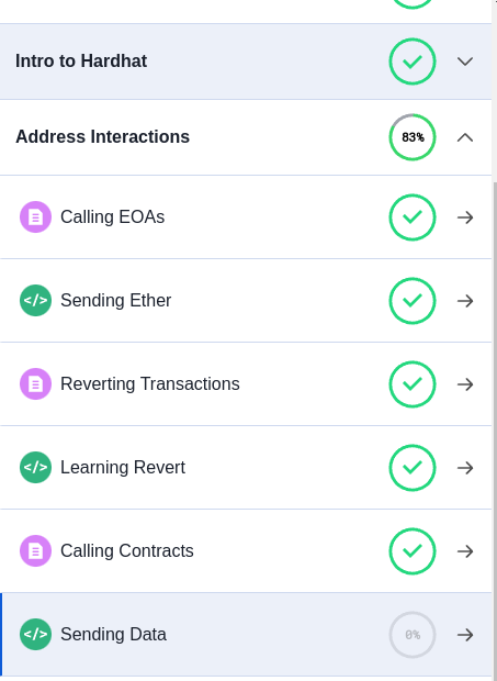 tanja_codes's tweet photo. Day 39 of #100DaysOfSolidity
I continued with week 4 of  Alchemy University's Ethereum Developer Bootcamp. Today, I...  
1. completed the remaining tasks related to reverting transactions
2. started learning about sending data to smart contracts
#100DaysOfCode https://t.co/xE1nELzUmr