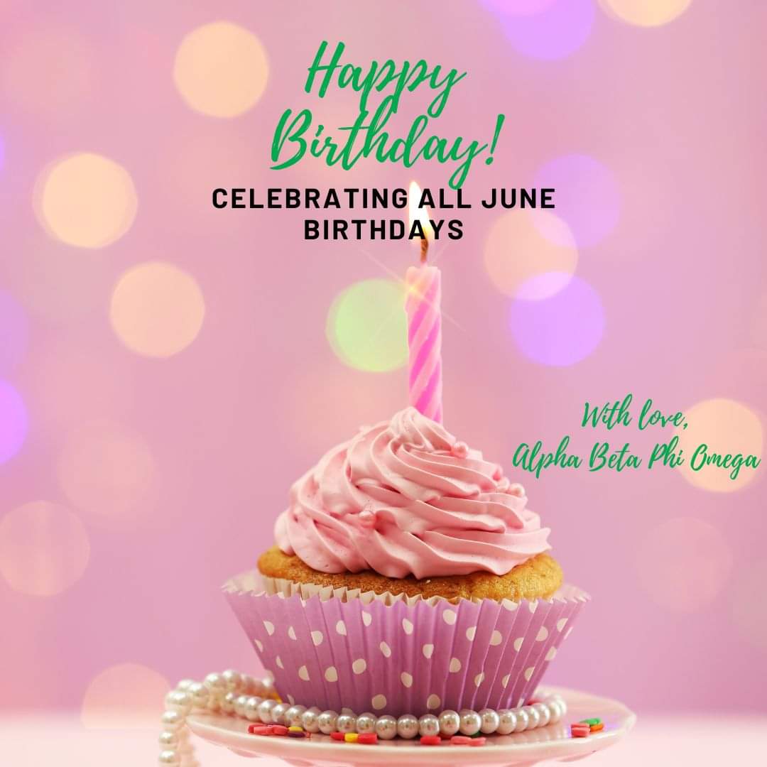 ABPhiO's tweet photo. Extending Sweet Birthday wishes to everyone born in June.
#happybirthday
#AKA1908
#SoaringWithAKA https://t.co/8xDAg2uDYh