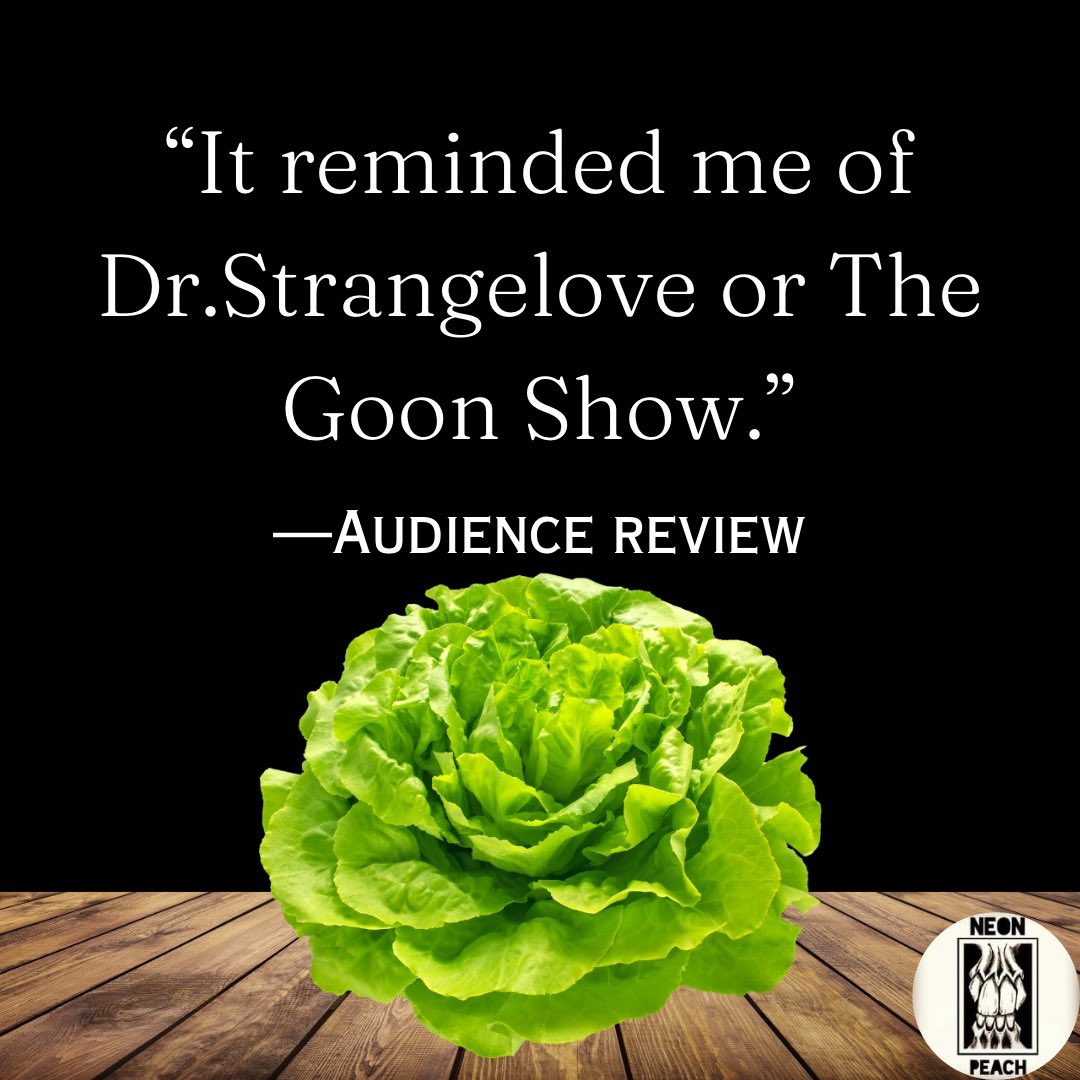 NeonPeachInc's tweet photo. Our audience reviews for ‘Allegedly Calm’ 🥬🕵️‍♂️👀✨ https://t.co/7uK1bGI2xY