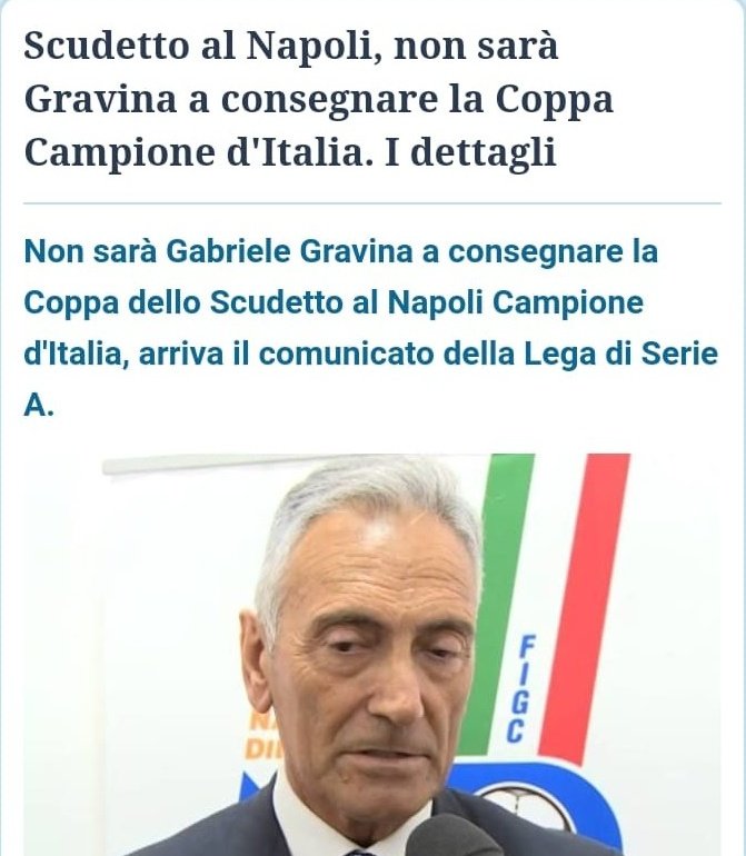 TolliVincenzo's tweet photo. Ufficiale: #Gravina si è cagato sotto!

Vigliacco! https://t.co/dAtPURZb3T