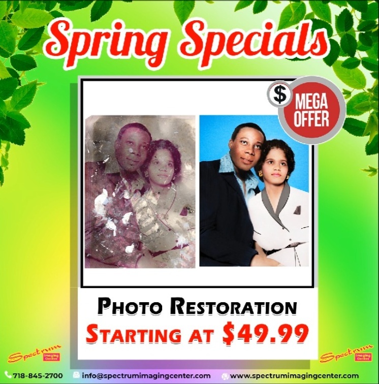 SpectrumTW's tweet photo. 🌹Spring Specials🌹
Photo Restoration MEGA OFFER!
WHAT ARE YOU WAITING FOR COME IN AND BE A PART OF THE OFFER!
Prices Starting at $49.99
#sales #business #sale #photography
#Spectrum_Imaging_Center.
Since 1973
129-08 Liberty Ave
Richmond Hill, NY 11419
Phone# 718-845-2700 https://t.co/8TiulqwyBa