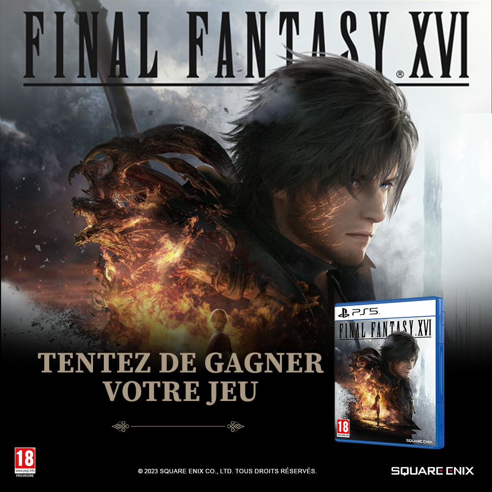 Micromania_Fr's tweet photo. À l'occasion de la sortie de #FinalFantasyXVI (dispo en préco ici https://t.co/LCTyN9xr2b), tentez de gagner votre exemplaire démat' 😍

➡️ Like, RT &amp; Follow @Micromania_Fr
➡️ Mentionne un ami en réponse avec #MicromaniaFFXVI

TAS dans une semaine ! https://t.co/478MJ294Pz