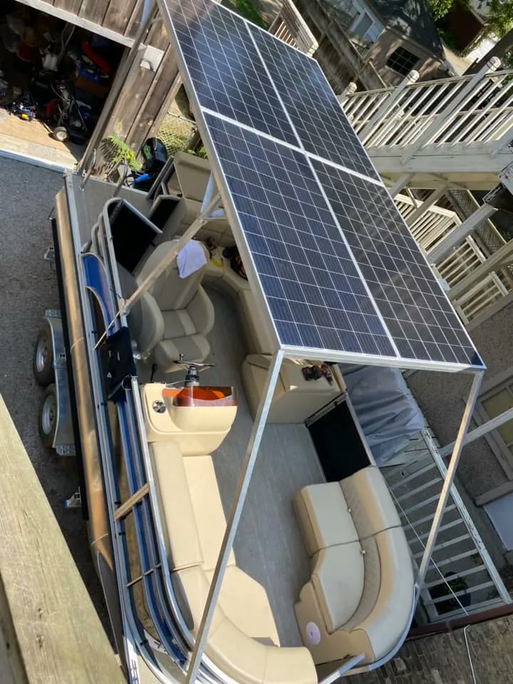 ElcoMotorYachts's tweet photo. Check out the Solar Store in Ontario, Canada, making waves with their all Electric Solar Pontoon Boat! https://t.co/rpKpAH6FS0