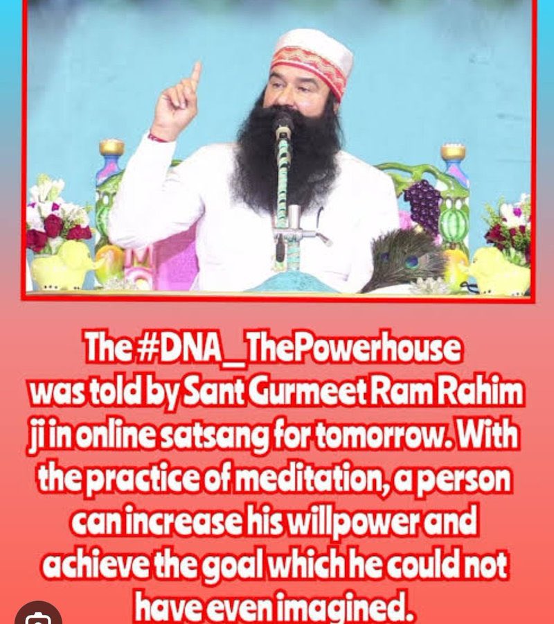 Saint Dr Gurmeet Ram Rahim Singh Ji Insan explains about DNA that the capability we each possess is far greater than most of us can even begin to imagine.  
#DNA_ThePowerhouse
#DNA_PowerOfSoul
#BoostYourDNA
#StrengthenDNA
#EnhanceDNA
#DNA
#WondersOfMeditation
#PowerOfMeditation