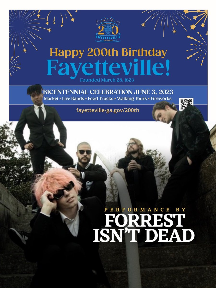 We’re playing Fayetteville, GA’s bicentennial celebration today!! 
#fayettevillega #festival #bicentennial