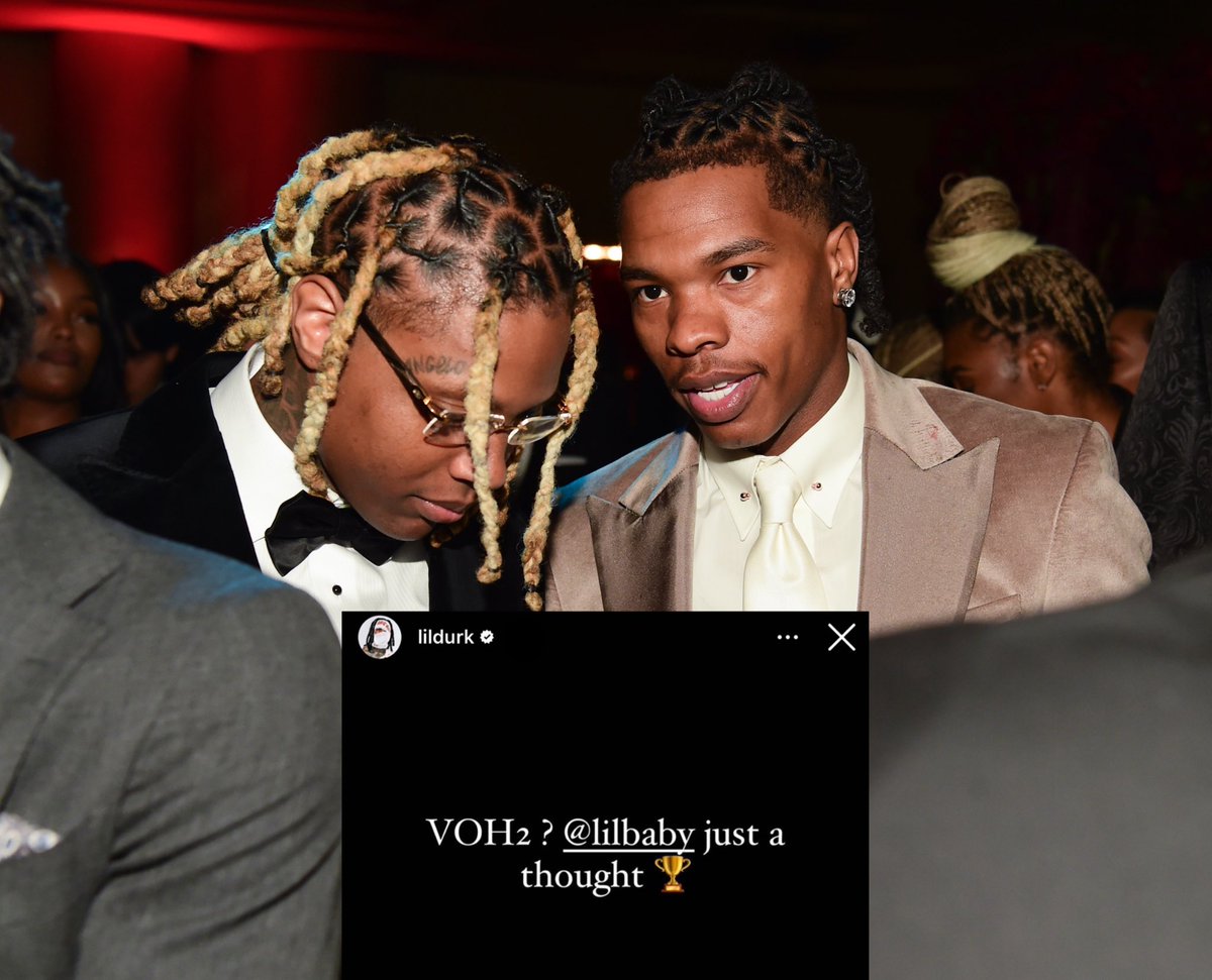 Lil Durk wants to drop another collab album with Lil Baby 👀 Do you want a Voice of the Heroes part 2 or nah⁉️

-
📸: <a href="/atlpics/">Tj</a>