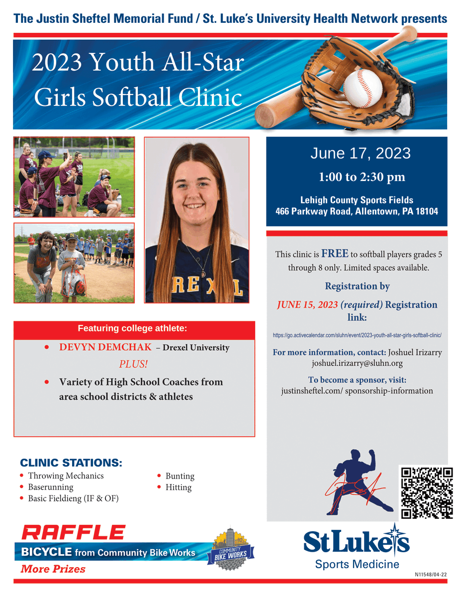 SLUHNSportsMed's tweet photo. Register using these links:
Middle School and High School Players
https://t.co/dqDM8QoNlF

4th and 5th Grade Players
https://t.co/CmRKGTemF4

5th to 8th Grade SOFTBALL Players
https://t.co/66lRipof2M

#StLukesProud #StLukesSportsMedicine https://t.co/2TzOB7OOhS