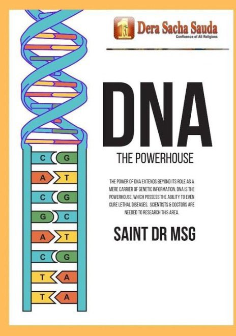 Saint Dr Gurmeet Ram Rahim Singh Ji Insan ऑनलाइन गुरुकुल के माध्यम से #DNA के बारे में बताते हैं कि #DNA_ThePowerhouse
#DNA_PowerOfSoul है। #WondersOfMeditation में से एक है नियमित #Meditation करके #BoostYourDNA
#StrengthenDNA
#EnhanceDNA । और साथ ही इच्छा शक्ति मजबूत होती है।