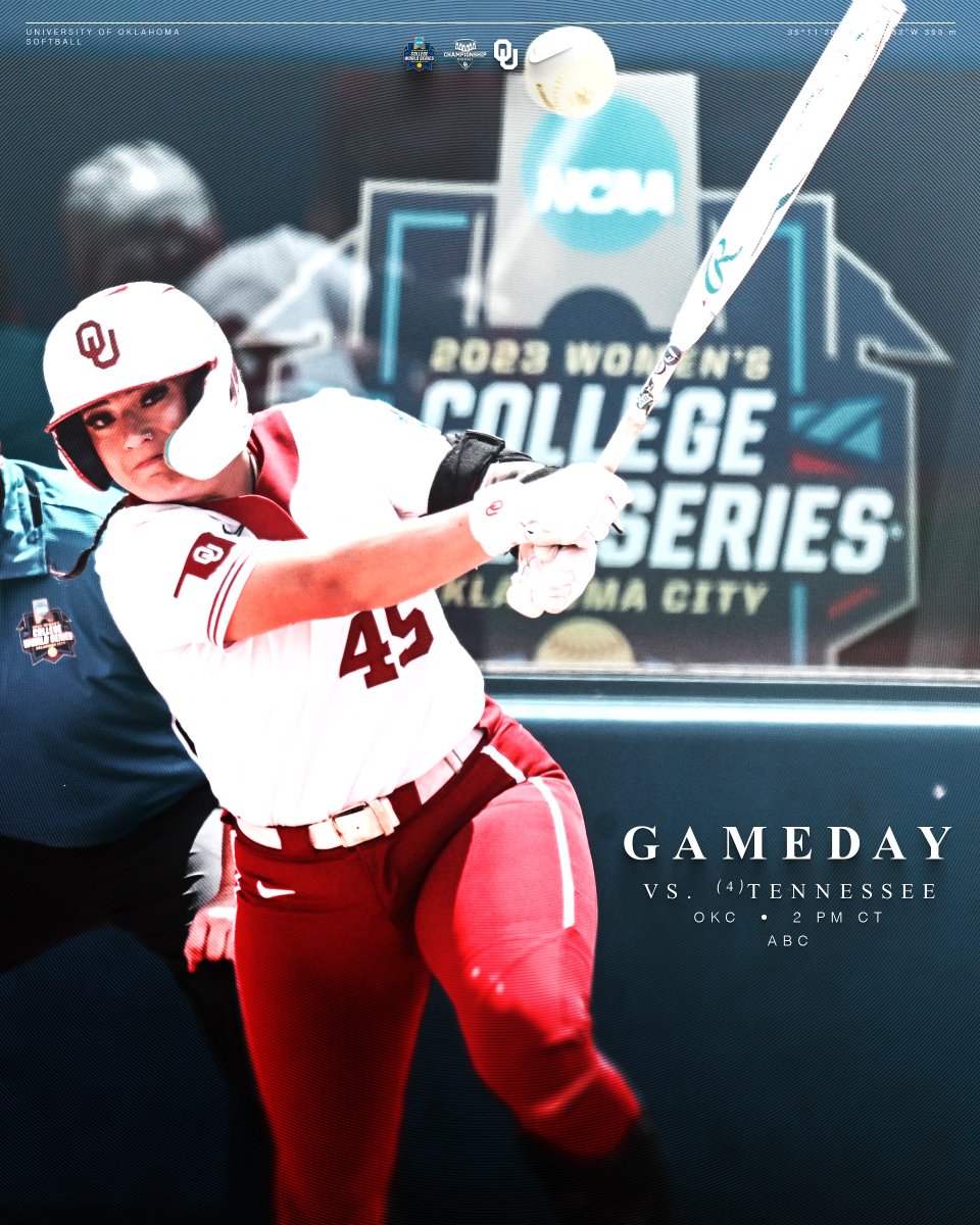 OU_Softball's tweet photo. 𝐒𝐚𝐭𝐮𝐫𝐝𝐚𝐲 𝐒𝐡𝐨𝐰𝐝𝐨𝐰𝐧.

🔗 https://t.co/S1MhyuBaOR

#ChampionshipMindset x #WCWS https://t.co/9y3hVceQts