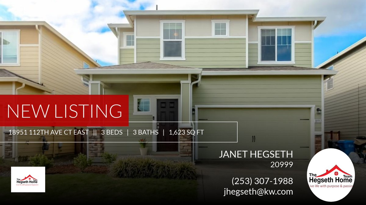 jhegseth's tweet photo. 📍 New Listing 📍 Take a look at this fantastic new property that just hit the market located at 18951 112th Ave Ct East in Puyallup,. Reach out here or at (253) 307-1988 for more information

Living Life with Purpose and Passi... https://t.co/FwhiGNOpCQ https://t.co/SNXxLJcrKF