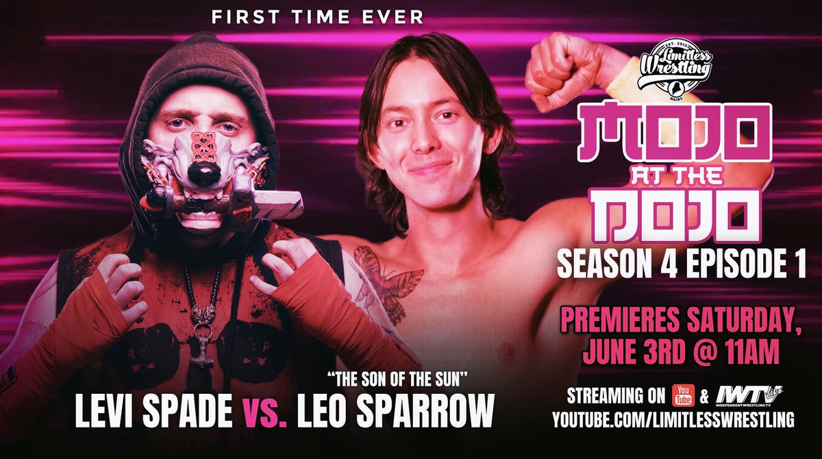 LWMaine's tweet image. 🤼‍♂️ Saturday morning wrestling is BACK!

Catch the Season 4 premiere of Mojo At The Dojo TODAY @ 11AM!

🚨 FREE to watch on YouTube!
youtube.com/watch?v=mI1F5v…

📺 Available on demand via @indiewrestling!

Wrestlers repping @CreateAPro, @T2TWrestling &amp;amp; @LimitlessDojo on this episode!