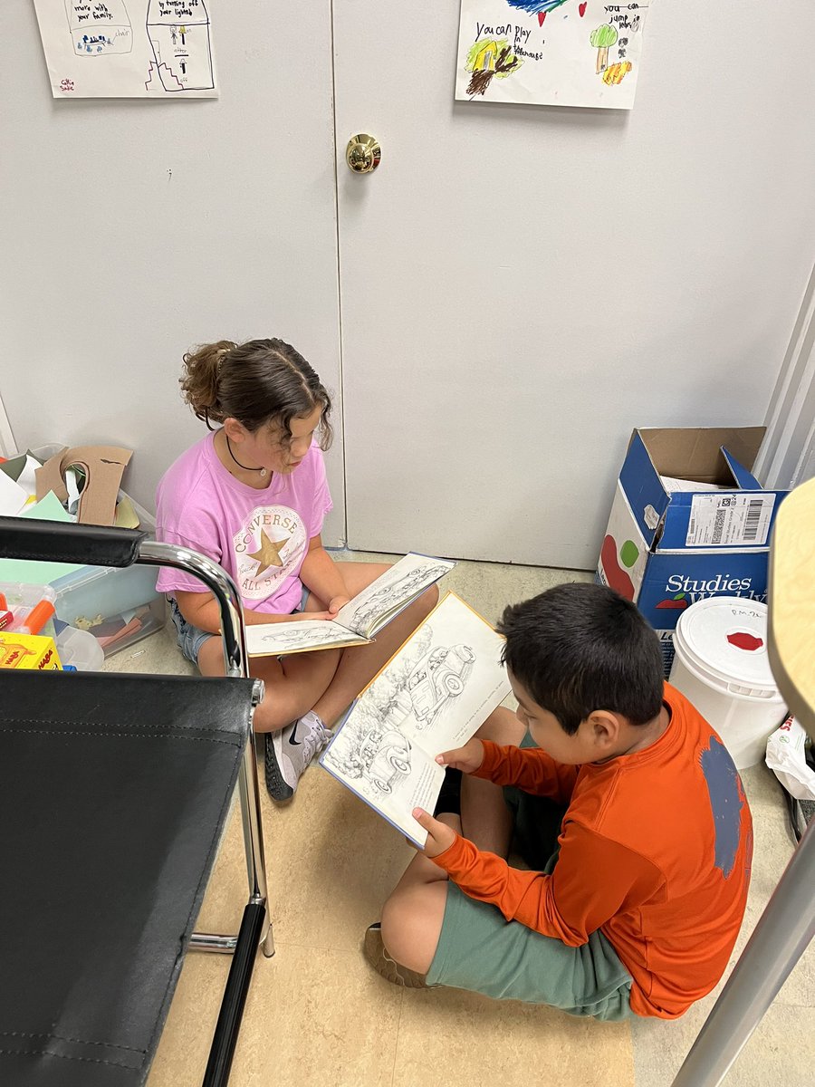 MsSlattum's tweet photo. We are still reading and have some pretty crazy hair here in Room 5.      9 1/2 days! @MadronaMustangs https://t.co/zRzYPaCft5