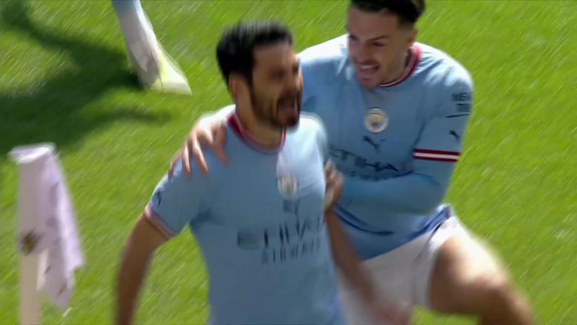 THAT'S UNBELIEVABLE 🤯

@IlkayGuendogan with an incredible volley for  @ManCity, and it's the FASTER EVER #EmiratesFACup Final goal!”