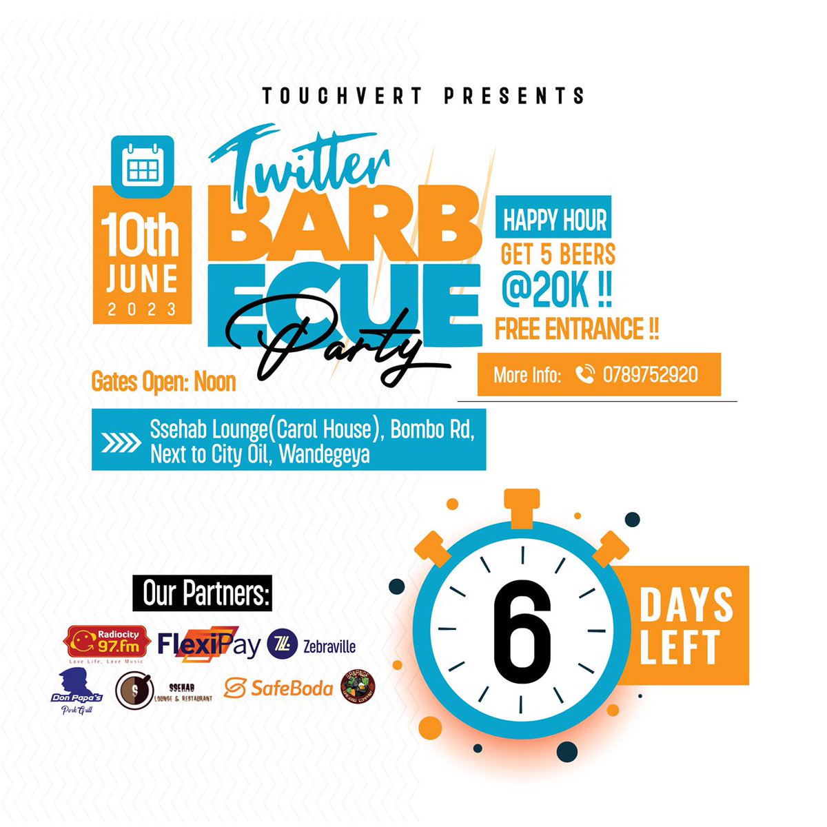 Six days to go 💃💃💃#TwitterBarbecueParty