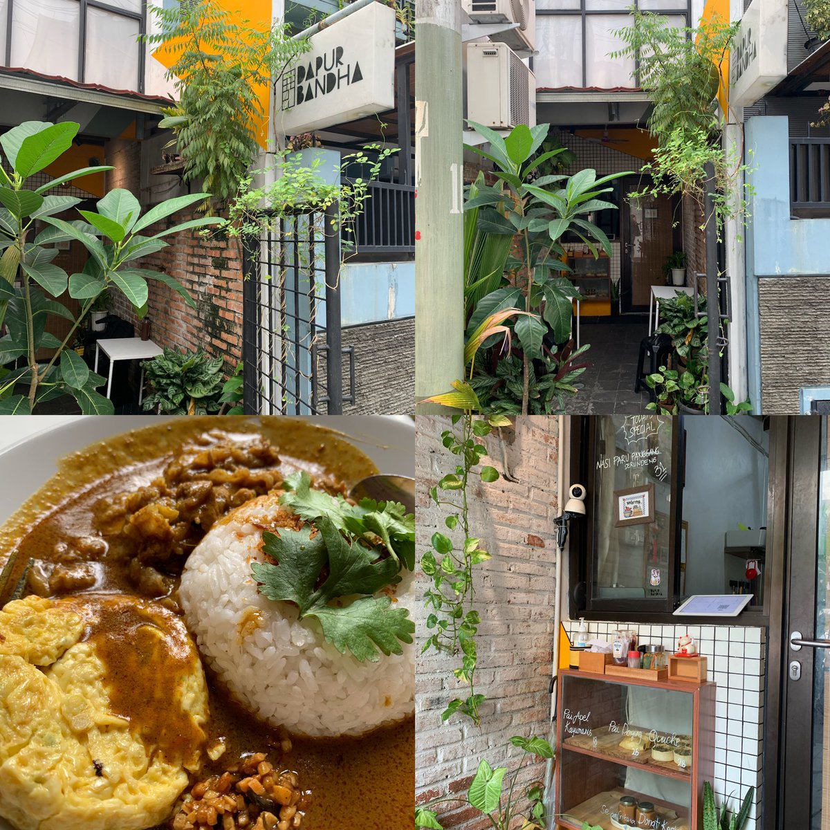 teppy87's tweet photo. Itinerary singkat makan comfort food + ngopi enak di Tebet: 

1. Dapur Bandha 
-Td gue makan nasi kari sapi &amp; es teh jahe sereh (botolan)  
-Take away quiche &amp; donat 

2. Coffee of Things
-Kedai kecil kyk slow bar gt, kopinya enak, manual brew &amp; milk based. 
#teppyscoffeeshoplist https://t.co/Of6ZEeAdwp