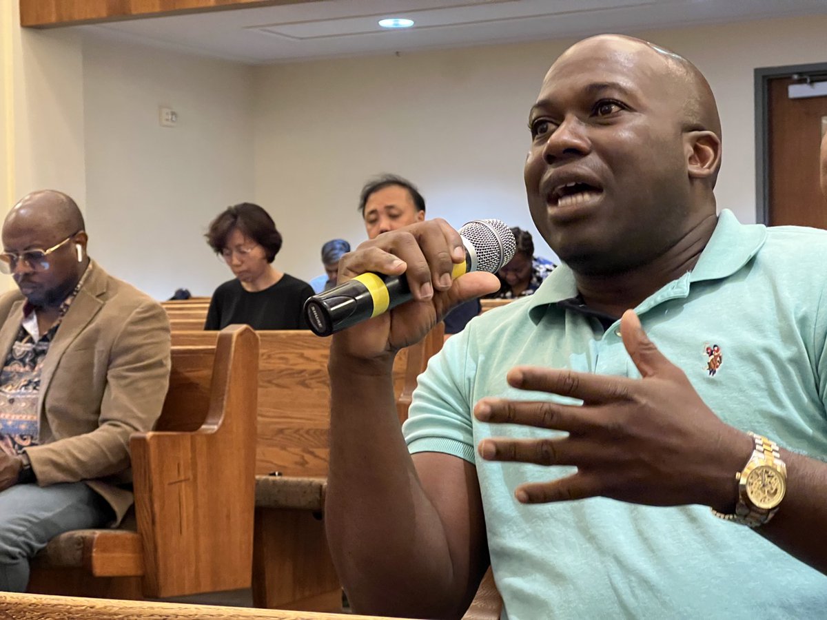 Doug_Venn's tweet photo. Great question from @IOANNHN VP @usctt #USCSTRONG during @AndrewsUniv Department of World Mission at Swallen Lectureship Series 2023 #AUSwallenLectureship "Multi-Dimensional Witness and Conversion in the 2020’s: Apostolic Evangelism Then and Now" with @DrAmosYong @fullerseminary https://t.co/vlXp0beEIv