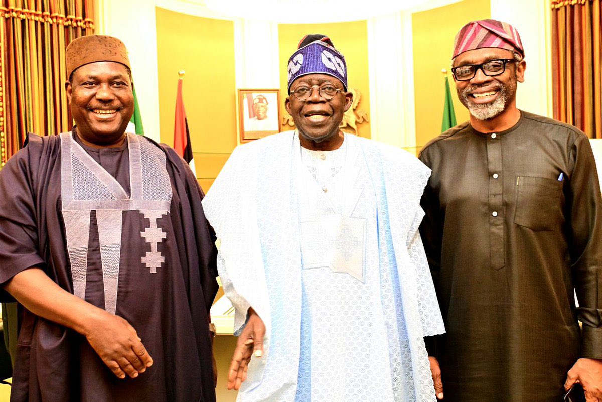 LalongBako's tweet photo. I congratulate the Chief of Staff to the President @femigbaja and Secretary to the Government of the Federation @SenatorAkume on their appointment and wish them well as they assist Mr. President to deliver his renewed hope mandate to Nigerians. https://t.co/5yFJ5Uq4tr