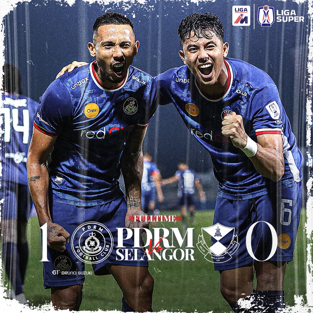 pdrmfcmy's tweet photo. 90’ Full Time! | Liga Super 2023

Petaling Jaya is ours! 🔵🔴

PDRM 1 - 0 SELANGOR

#pdrmsel https://t.co/05cpPPy7ss