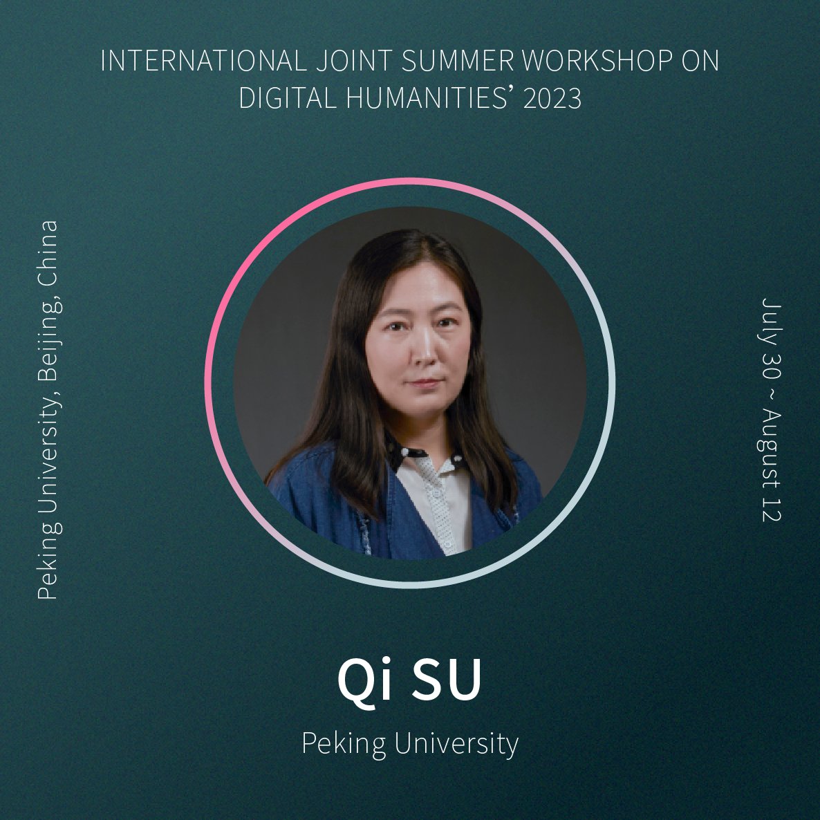 PKUDHC's tweet photo. 🌟Meet the Instructor🌟

Professor Qi Su will elaborate on natural language processing techniques and corpus analysis methods based on ChatGPT in our upcoming workshop on #digitalhumanities.

Read more:
https://t.co/eU1negPwhl https://t.co/ORFZ0YYOO3