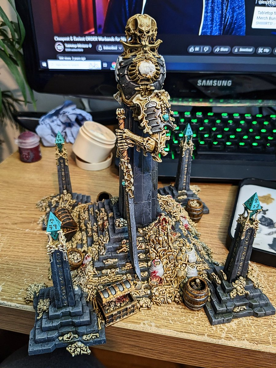 Having a chill Saturday making progress on my Bonetithe Nexus ☠️ #WarhammerCommunity