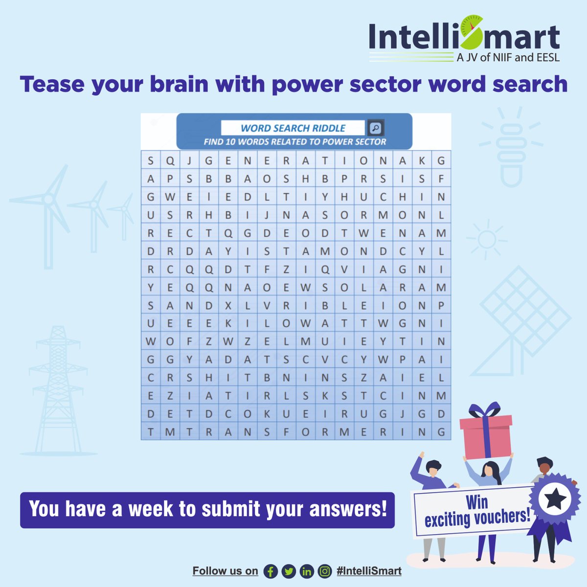 Intelli_Smart's tweet photo. Participate and win! 🌟

Send answers of K-Xchange’s word scrabble⚡ &amp; get a chance to win exciting vouchers! 🎉

1/4: Follow us on Twitter &amp; repost this scrabble

#wordscrabble #winvouchers https://t.co/sITdGYIzP6