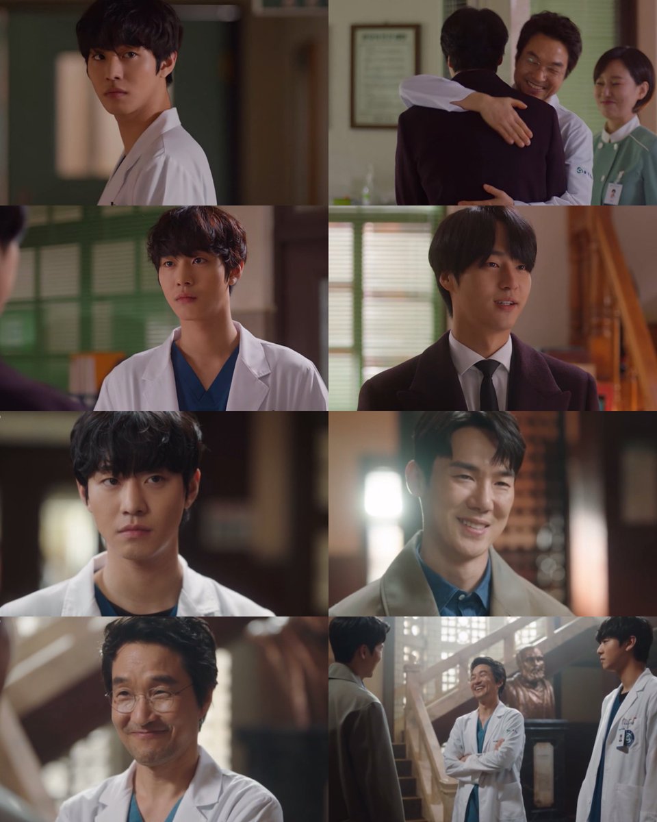 yeyeskii's tweet photo. help woojin’s reaction the first time he saw do inbeom and kang dongjoo with kim sabu 😭 it was like his dad would be taken away from him 

#DrRomantic3 #DrRomantic3Ep12 https://t.co/NgPExb4rMq