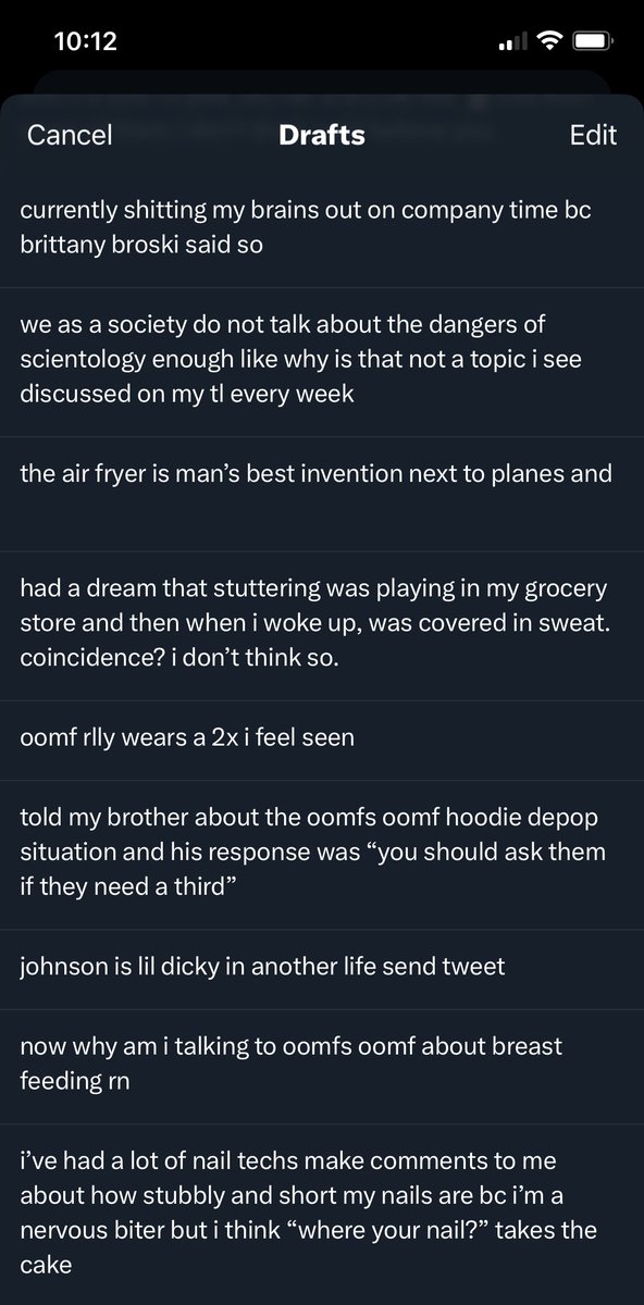 wallowsgarden's tweet image. draft dump #tagurself