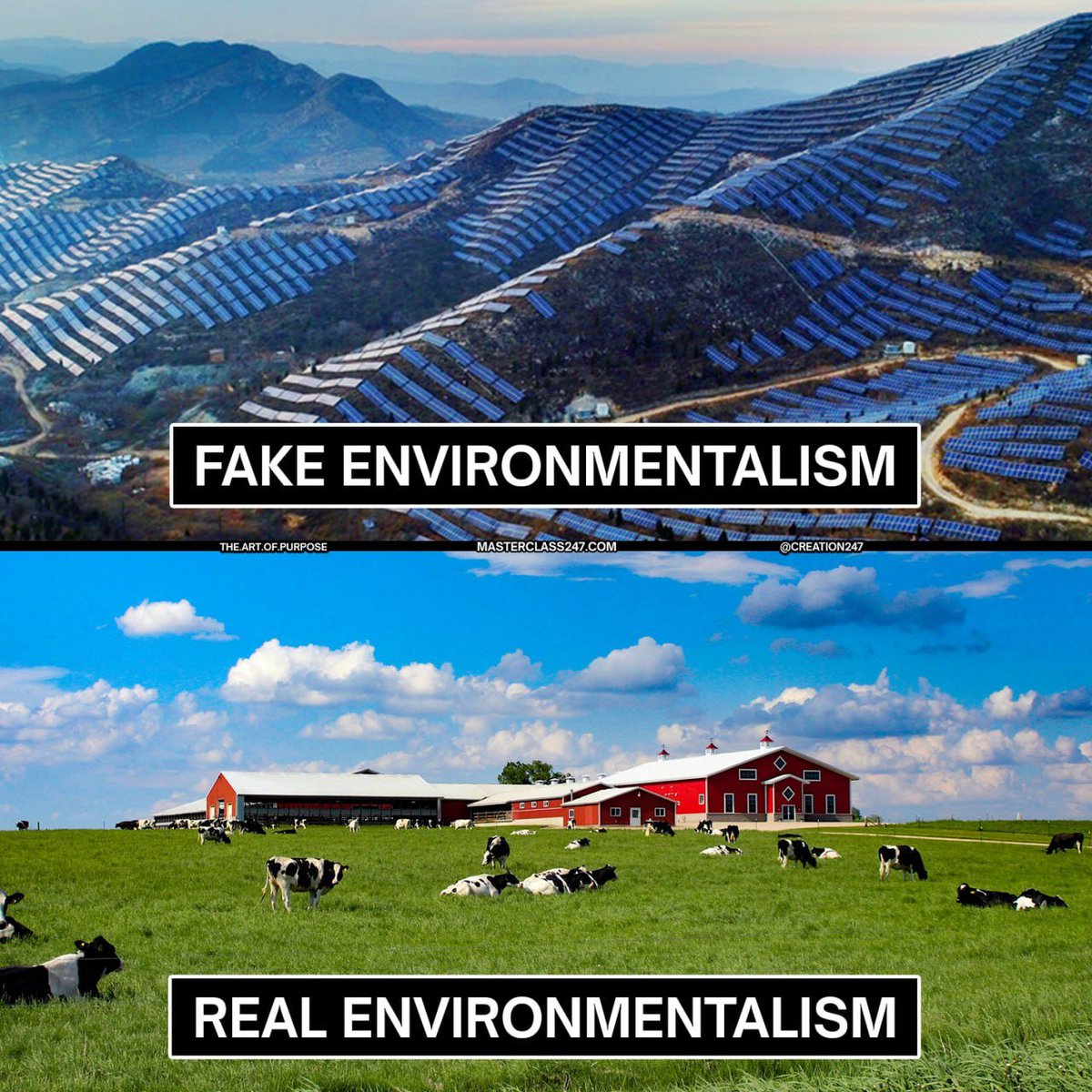 Real environmentalism makes the world a more beautiful place... 

Agree or disagree?