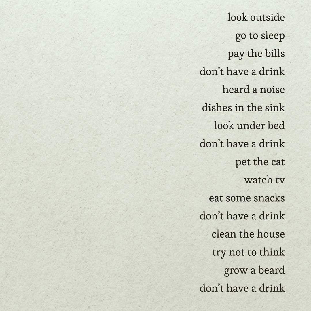 1: Me, on a stool, doing something with my hands
2 &amp; 3: Chorus 2 and the bridge of Quarantine Rehab Cha Cha Cha. Both chorus sections have different words, which is a bit atypical, as the pov shifts. I tried to balance the strangeness with stooges style chords and melody
 #lyrics