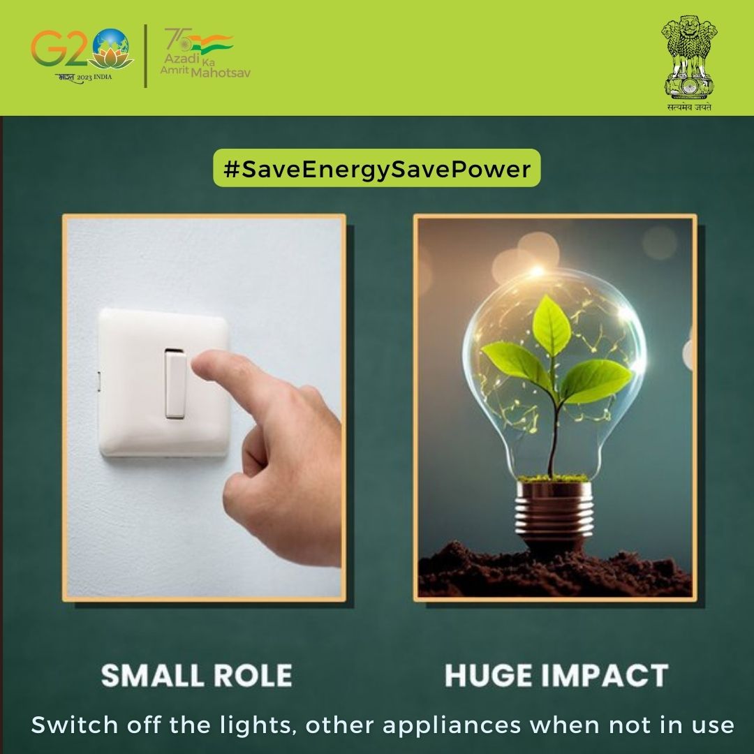 infokupwara's tweet photo. #SaveEnergySavePower
Switching off the lights plays a small role but has huge impact in saving electricity
@diprjk
@ddnewsSrinagar
@ddnews_jammu https://t.co/mmL4fnefdT