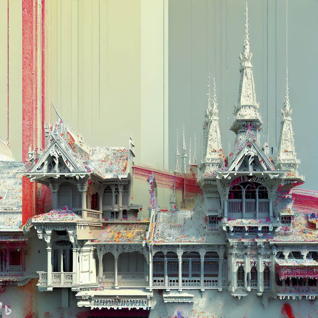 jvlive_H's tweet photo. Within ivory pixels, a tapestry unfolds,
Asean whispers blend with Gothic molds.
Goodnight!🎑
#architecture #Singapore #SoutheastAsia #aiartcommunity #bing #dalleart #strange #surreal #weird #glitch #pixelsort #aipoet https://t.co/dgOPwYKag1