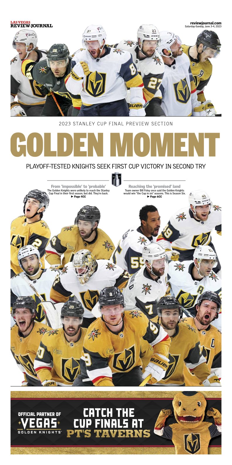 Review-Journal to reprint Golden Knights Stanley Cup win