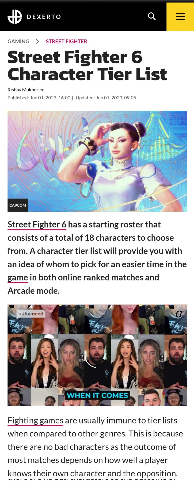 Street Fighter 6 Character Tier List - Dexerto