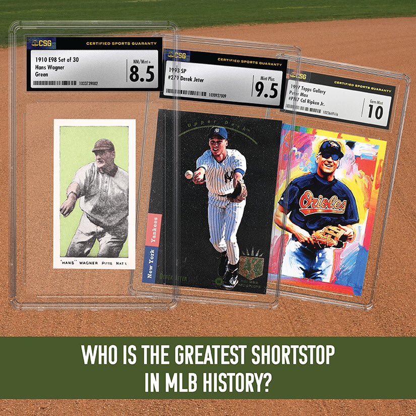 CGCCards's tweet image. There have been many legendary players that have manned the left side of the infield. On today’s #PositionalPicks, we want to know who you think the greatest MLB shortstop and third baseman of all-time are. The game is about to start, and you need to get your lineup in. Who are
