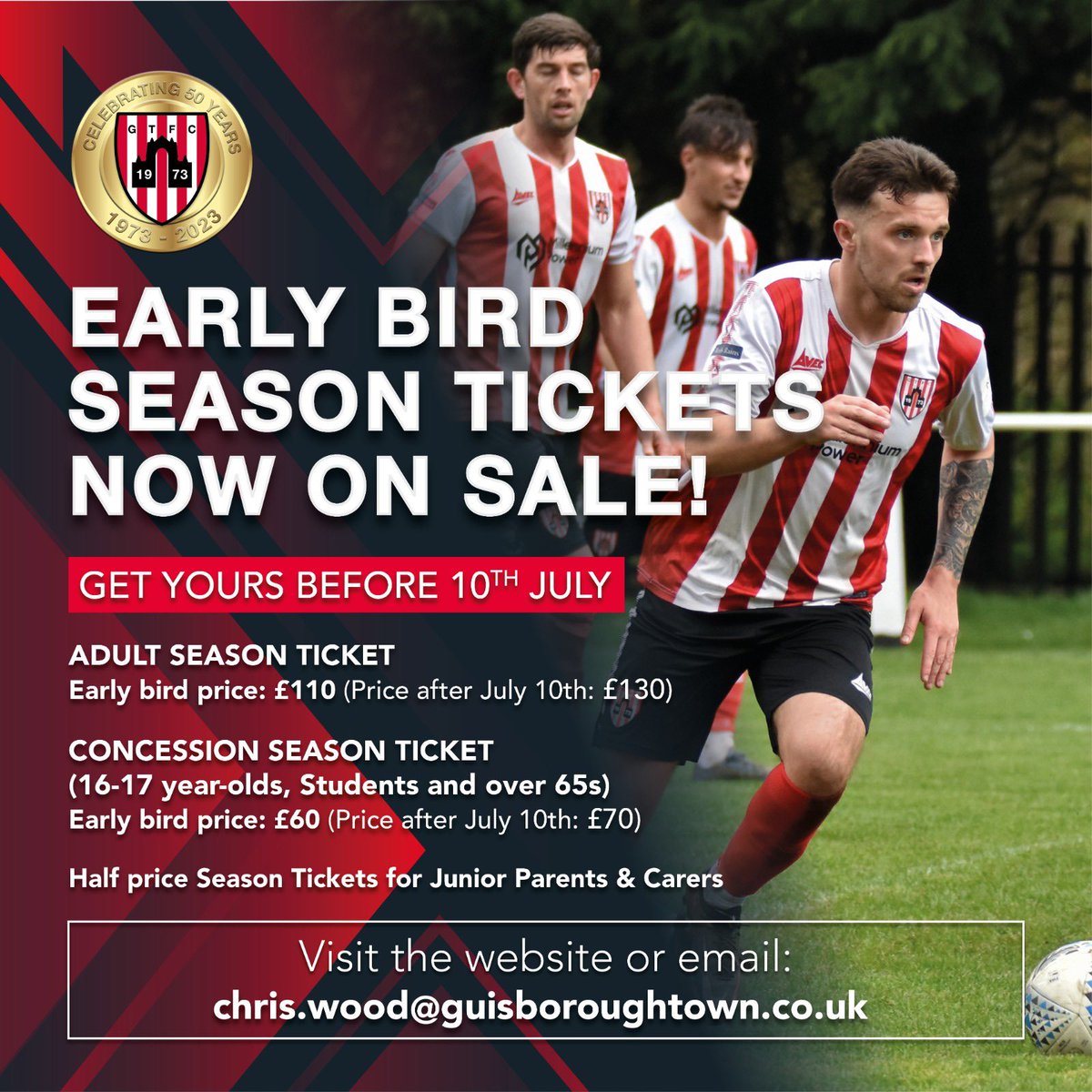 guistownfc's tweet photo. 𝗖𝗢𝗠𝗣𝗘𝗧𝗜𝗧𝗜𝗢𝗡 𝗧𝗜𝗠𝗘

We are giving away two season tickets for the upcoming season if you follow these simple instructions

1) Follow this page 
2) Like this post 
3) Retweet this post 

Competition ends in two weeks. Good luck all https://t.co/g4QdRGxhZH