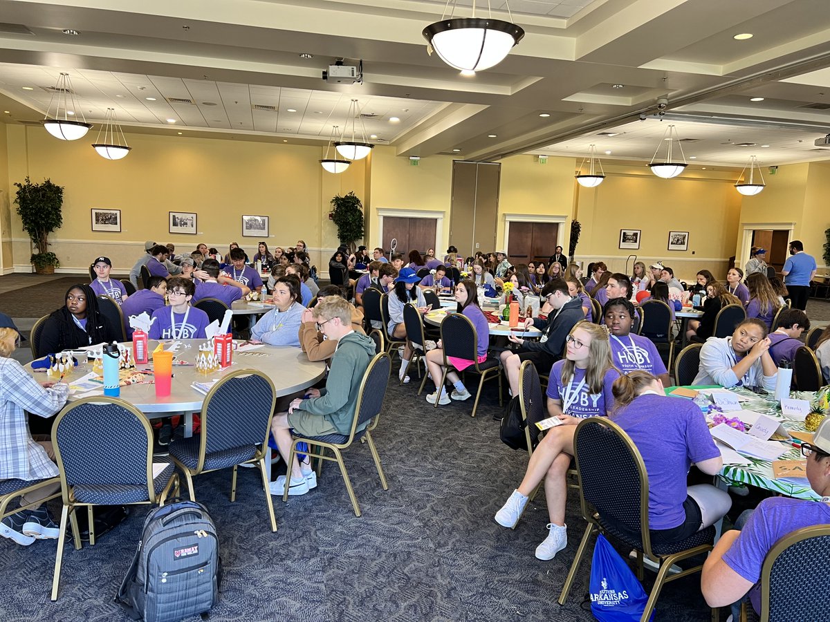 HOBYArkansas's tweet photo. Day 3: Passport to Leadership continues to our next stop, Service Leadership. At HOBY, we believe in giving back to our community! #HOBYAR2023 https://t.co/Z54tWlWnuW