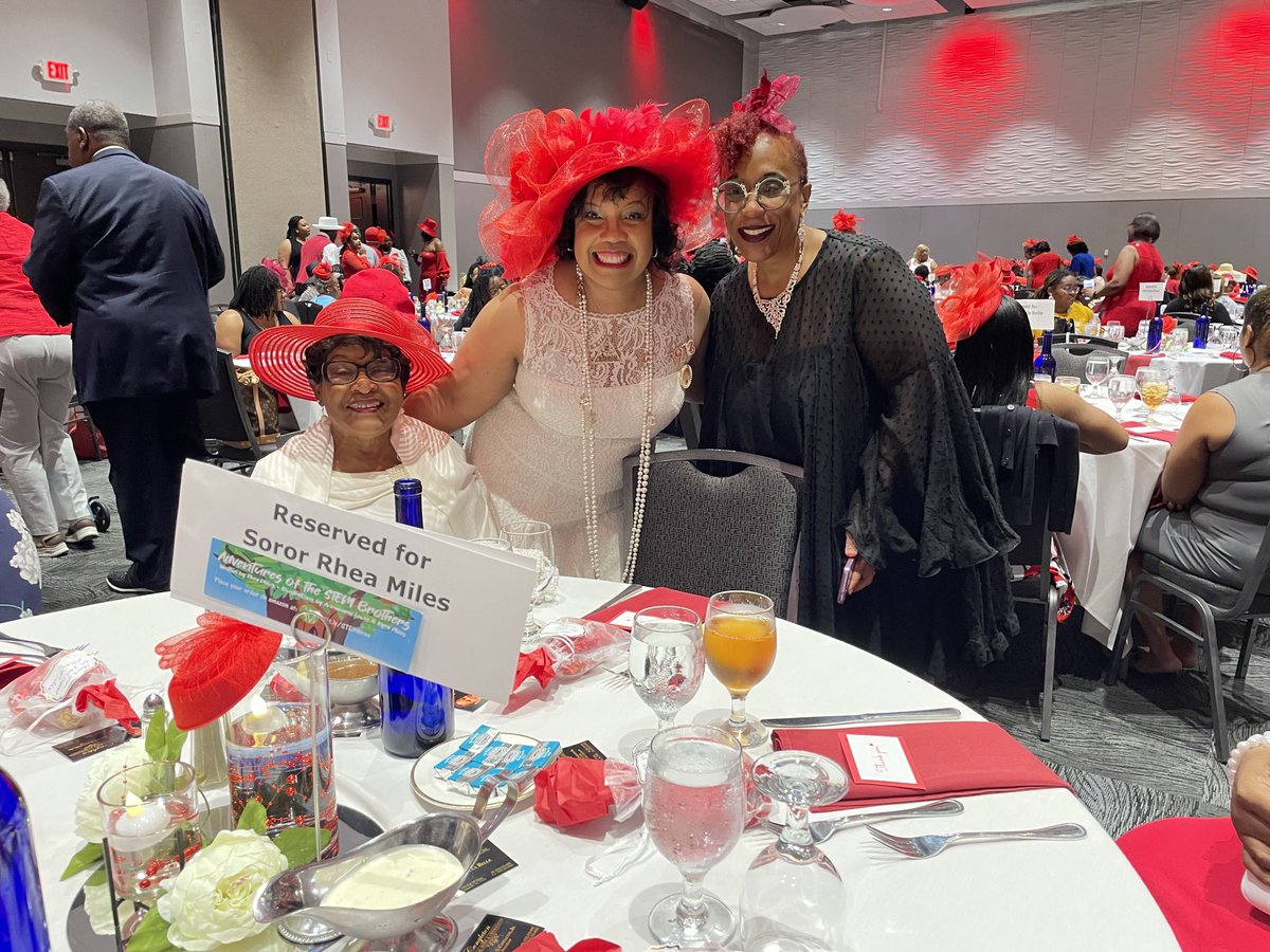 rheamilesphd's tweet photo. At Greenville NC Delta Sigma Theta Sorority Inc. 2023 Red Hat Gospel Brunch #redhat2023 https://t.co/4UslAK5QWZ