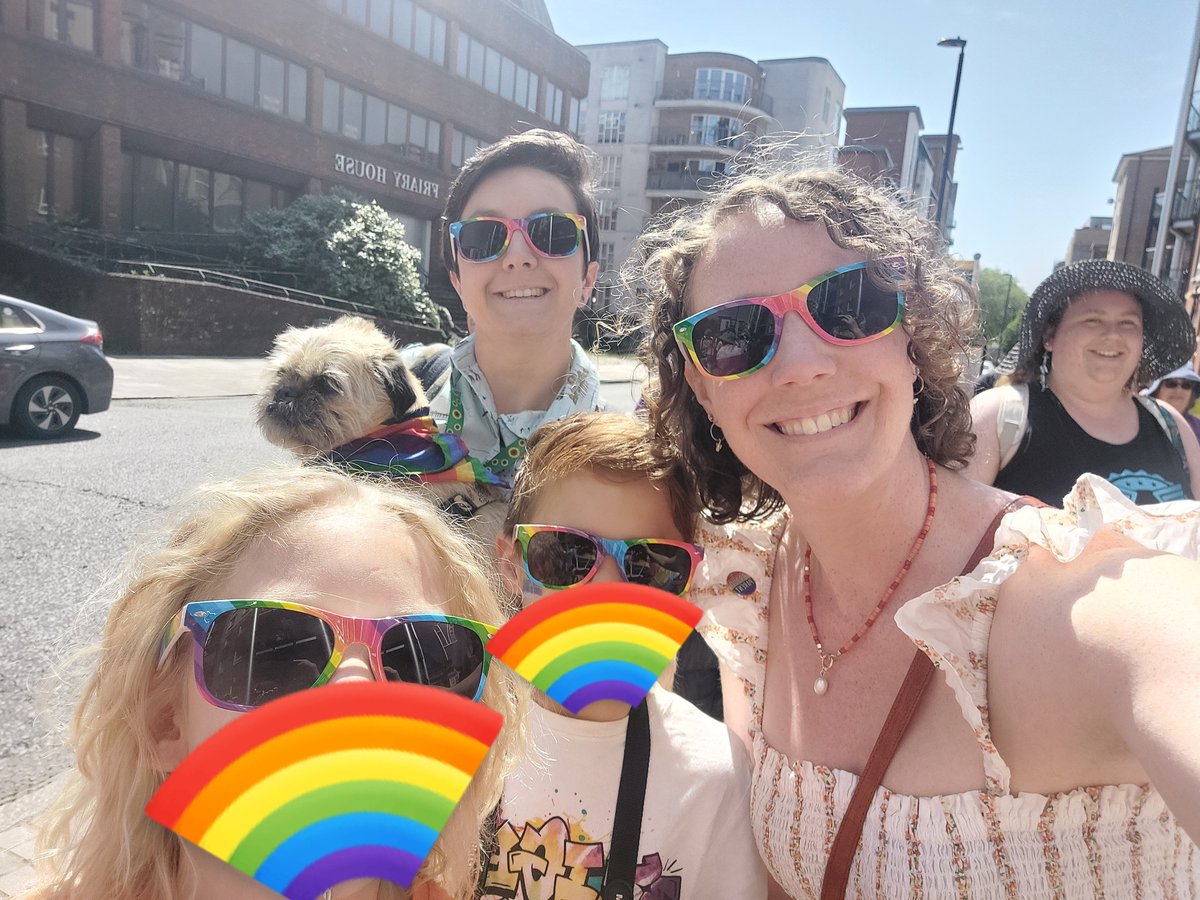 Happy Pride Month! Today we marched with Southampton's People's Pride, it was so lovely seeing such a diverse group of people attending the event 😀 #PrideMonth
