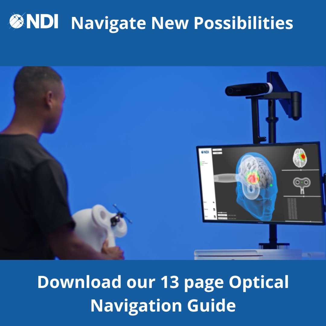 Our NEW Polaris Lyra Optical Tracker has a small footprint, short stand-off, and a wide measurement volume, making it the ideal solution for applications focused on an individual body segment such as TMS.
Download our 13-page guide on Optical Navigation
ndigital.com/a1439581cc8afe…