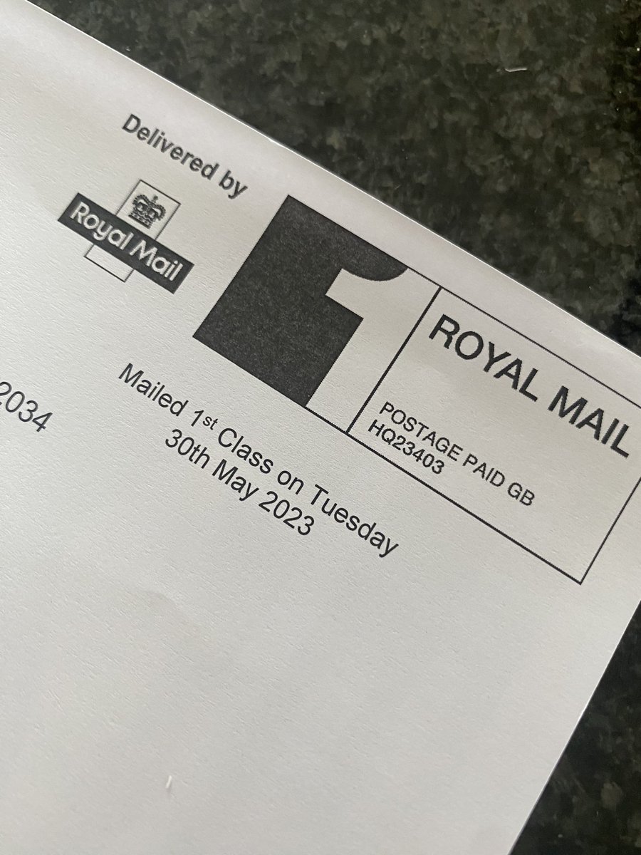 Nice one <a href="/RoyalMail/">Royal Mail</a> , I live in Central London now only get one 1st class delivery a week. Mostly on a Saturday. For example. Today I got this. Why? <a href="/RoyalMailHelp/">Royal Mail Help</a> <a href="/RoyalMailGroup/">Royal Mail Group</a>