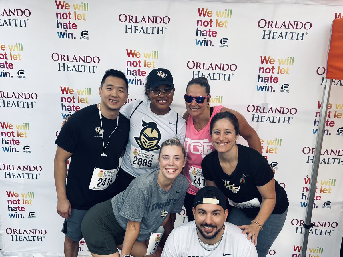 Great job by some of our staff @MVH_ATC  and Ray Chiu running in the 7th Annual Community Rainbow Run 5k for a good cause @UCFKnights @orlandohealth @onePULSEorg