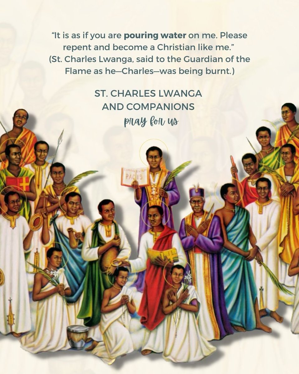 OurNativity's tweet photo. St. Charles Lwanga and Companions, pray for us! https://t.co/4NSHuWmzWz