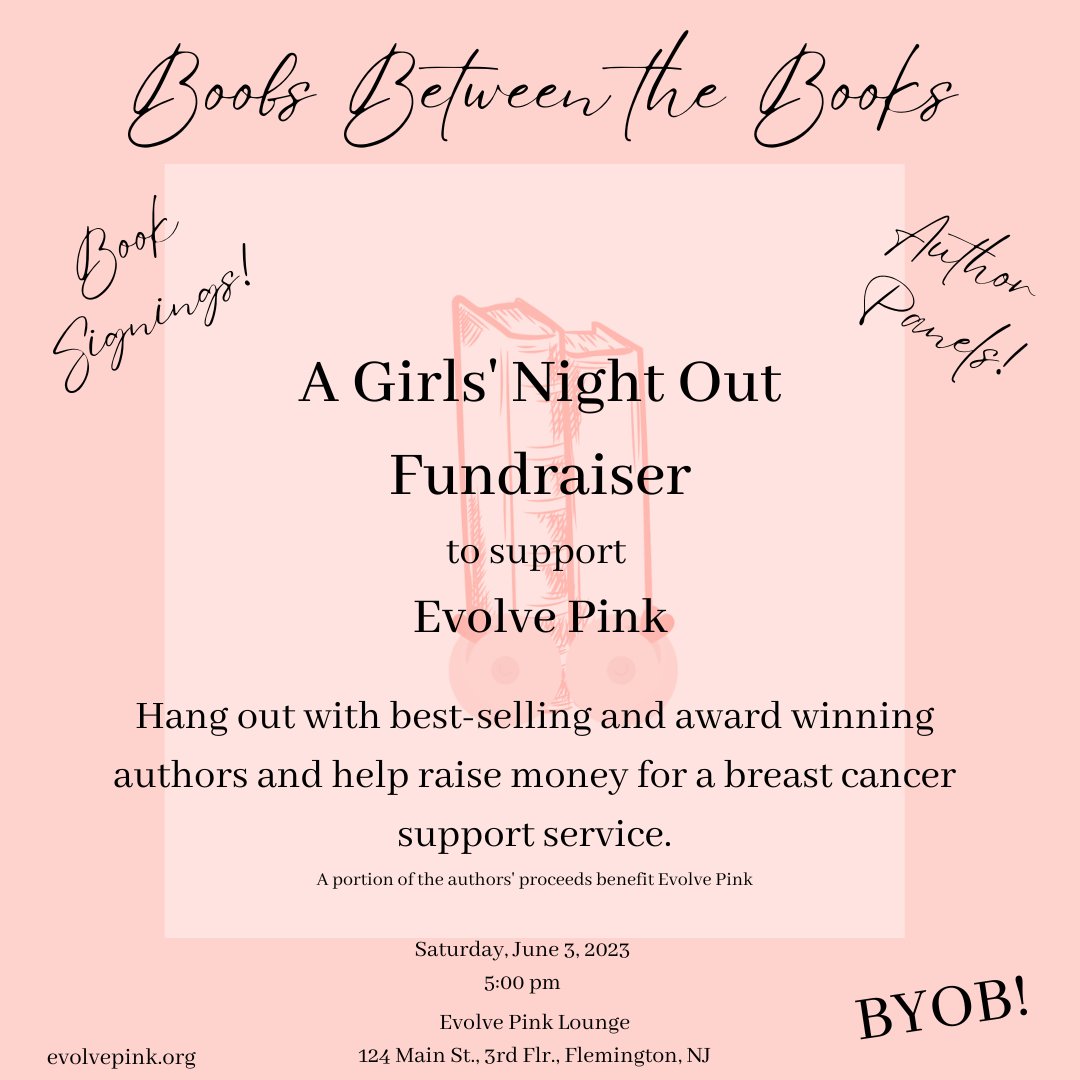 Come out tonight and help support a good cause! #fundraiser #breastcancersupport #booksigning @EvolvePink