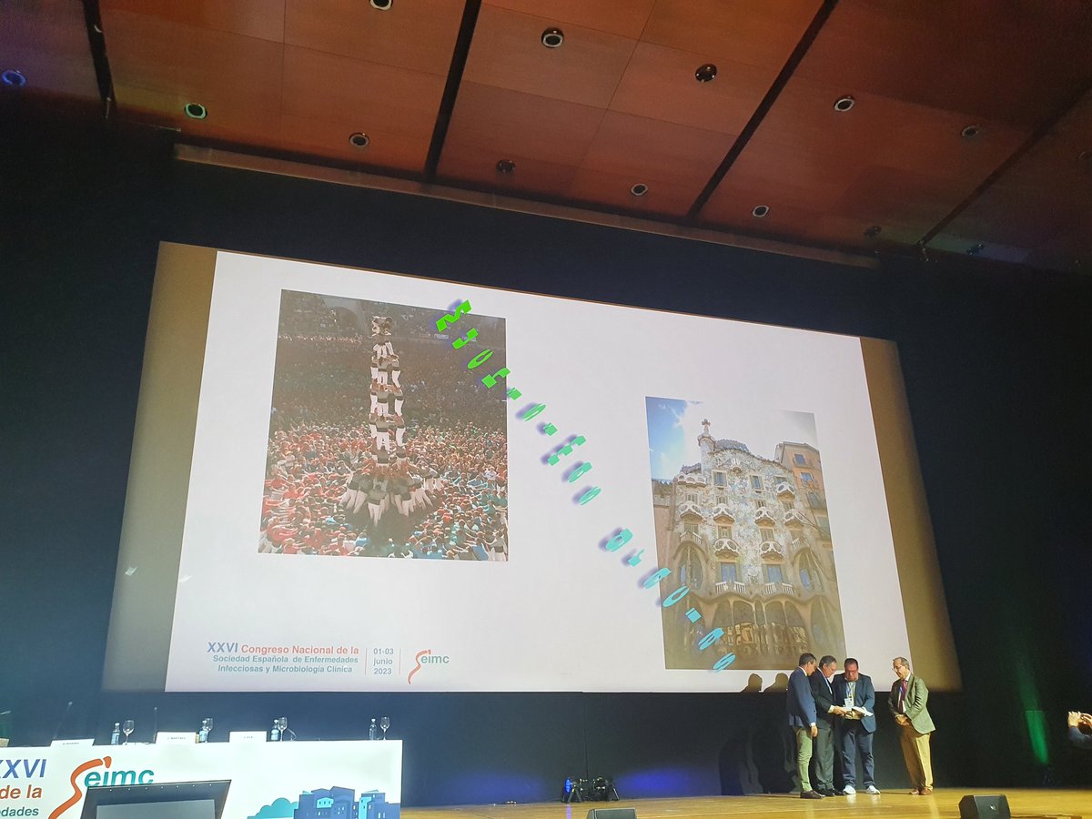 Excelente representación del <a href="/MicroClinicBCN/">Microbiologia H.Clínic Barcelona</a> en el #XXVICongresoSEIMC de <a href="/SEIMC_/">SEIMC</a>. Buena ciencia, reencuentro de amigos y bien merecido #PremioAmadeoFox a nuestro former-boss <a href="/jvilaestape/">Jordi Vila Estapé</a>. Gracias <a href="/SEIMC_/">SEIMC</a> <a href="/fegarciagarcia/">Federico Garcia</a> <a href="/AndreaVergaraGo/">Andrea Vergara Gómez</a> <a href="/SellaresAnna/">Anna Sellarès</a>