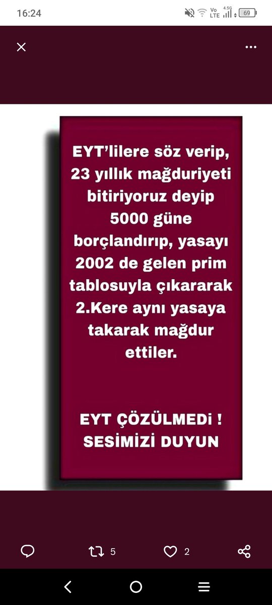 Nazanyi82823713's tweet photo. 5000prim ve Kısmi Emeklilik haktır, hak! @SevdaALINTOYLAN
Sn.@RTErdogan 
Sn.@ErbakanFatih
Sn.@dbdevletbahceli
@Akparti @rprefahpartisi 
#Eyt99ÖncesiRefahaErsin https://t.co/2JNeZATmpR